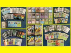 Pokemon Card collection. Over 100 assorted cards some shiny. Also includes 2 packs of Card