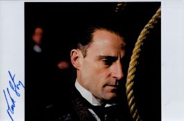 Mark Strong signed 10x8 colour photo. Mark Strong (born Marco Giuseppe Salussolia; 5 August 1963),