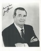 American Actor James Garner Signed 10x8 inch Black and White Photo of Garner. Signed in black