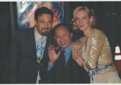 John Woo and Ben Affleck signed 10x8 colour photo. John Woo Yu-Sen SBS is a Hong Kong film director,