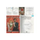 Alex Ferguson Book Titled 'Just Champion' Signed Inside By Paul Ince, Denis Irwin, Paul Parker, Mark