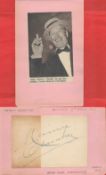 Maurice Chevalier signed 5x4 album page affixed to 7x5 page. French singer, actor and