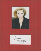 Emma Thompson 10x8 approx. mounted signature piece includes signed album page and colour photo