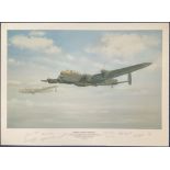 WW2 10 Signed Maurice Gardner Colour Print titled Grand Slam Guardian Measuring 20x28 inches