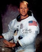 NASA Al Worden Apollo 15 LMP Astronaut signed 10x8 colour photo. Good condition. All autographs come