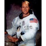 NASA Al Worden Apollo 15 LMP Astronaut signed 10x8 colour photo. Good condition. All autographs come