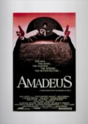 Amadeus Colour Movie Magazine Cutting attached to Board, Further attached to Card. Measures 12 x 9