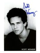 Scott Weinger Signed 10x8 inch black and white personalised photo. Signed in blue ink. Good