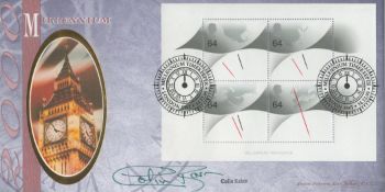 Colin Baker signed Millennium FDC. Includes 2 postmarks 14. 12. 99 and 4 stamps. Cover number 1221/