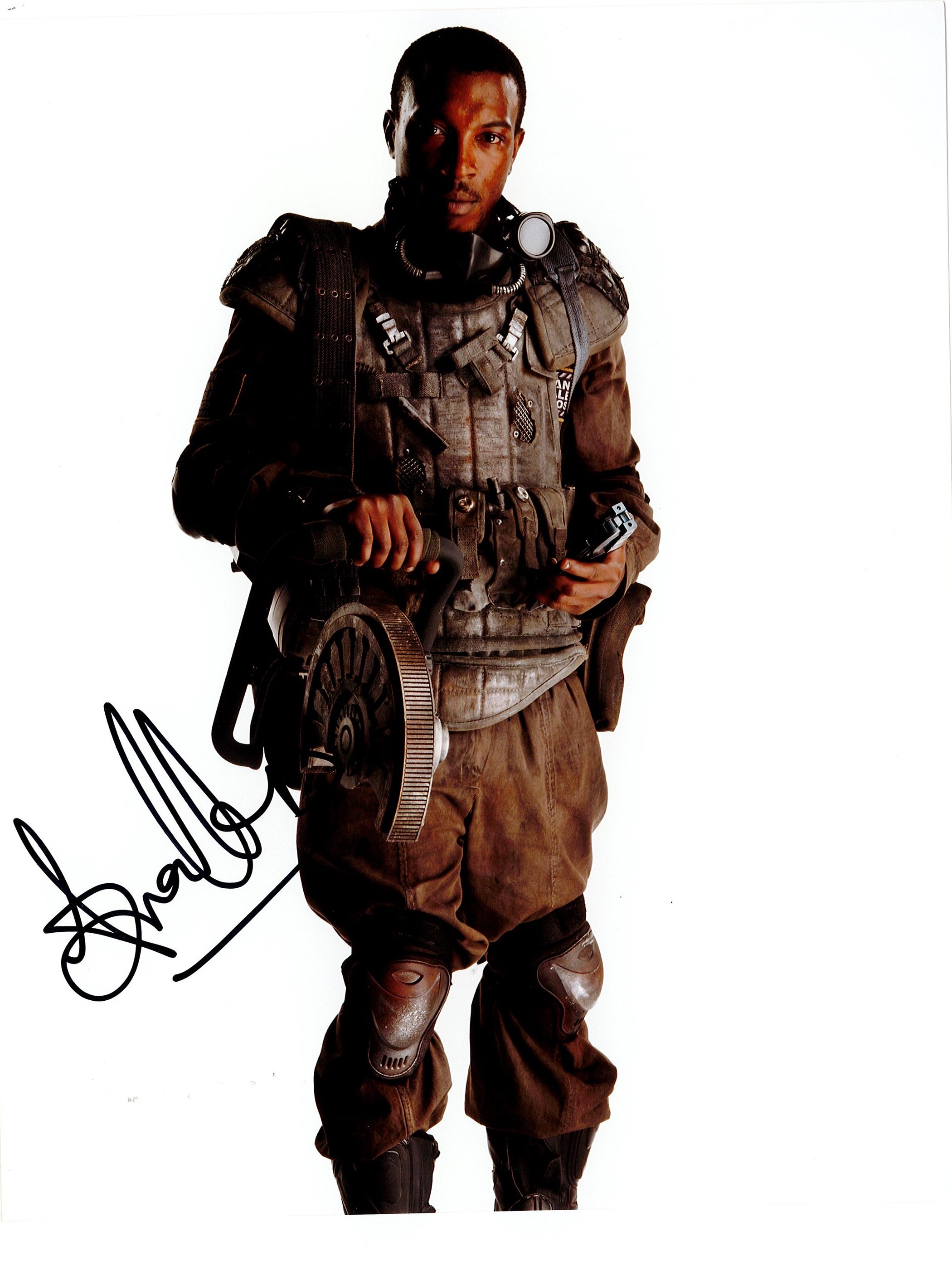 British Actor and Rapper Ashley Walters Signed 10x8 inch Colour Photo. Good condition. All