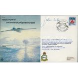 JJ Booth (600 Sqn) Signed 25th Anniversary of Operation Grapple FDC. Jersey Stamp and 15 June 82