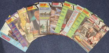 Century Magazine Collection of 10 Magazines from 1990-1992. Various Editions. Showing Signs of