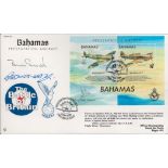 Lord of Abbots-Hay Signed Bahamas Presentation RAFA 7M First Day Cover. Flown in a Spitfire. Two