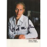 German actor, singer and filmmaker Victor Schefe Signed 6x4 inch Colour Promo Card. Signed in