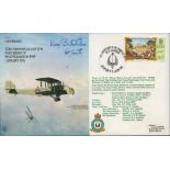 Grp Cptn Ken Batchelor Signed 70th Anniv of the Formation of No. 10 Squadron RAF 1/1/1915 FDC.