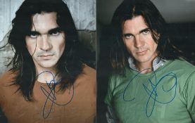 Juanes signed two 10x8 colour photos. Juan Esteban Aristizabal Vásquez (born August 9, 1972),