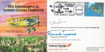 ACM Christopher Foxley-Norris and Ronald Travers Signed 50th Anniv Leonard Cheshire Foundation.