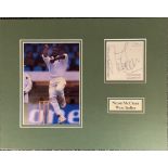 Cricket Nixton McClean (West Indies) Signed Signature Piece, With Colour Photo, Mounted
