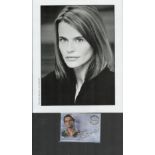 British Actress Serena Scott Thomas Signed Buffy the Vampire Slayer Cloth Trading Card with 10x8