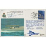 First Officer Michael Bannister Signed 60th Anniv of 1st Flight Non Stop Crossing of Atlantic FDC.