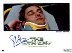 Steve Bacic Signed The 6th Day Colour Promo Photo. Signed in blue ink. Good condition. All