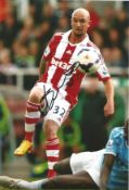 Football. Stoke City FC Collection of 8 Signed 12x8 Colour Photos. Signatures include Stephen