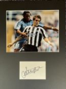 Football Johnathan Woodgate Signed White Signature Card With Colour Photo, Mounted Professionally to