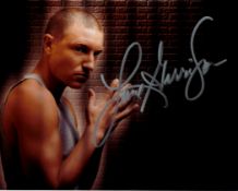 Lane Garrison Signed 10x8 inch Colour photo. Signed in silver ink. Good condition. All autographs