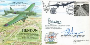 Grp Cptn Earl of Ilchester and Air Cmdre JG Hargreaves Signed HENDON FDC. 289 of 400 Covers
