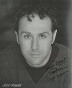 John Kassir signed 10x8 black and white photo. Kassir is an American actor and comedian. He is known