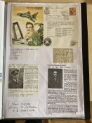 WW2 BOB fighter pilots Anthony Foster 151 sqn and Roland Beamont 87 sqn signed on Beamont test pilot