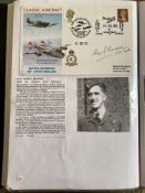 WW2 BOB fighter pilot Alan Burdekin 600 sqn signed 60th ann BOB cover fixed with biography to A4