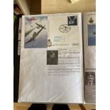 WW2 BOB fighter pilot Alfred Whitby 79 sqn signed Spitfire cover fixed with biographies to A4