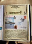 WW2 BOB fighter pilots William Jones 266 sqn signed 50th ann BOB cover fixed with biographies to