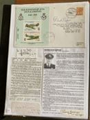 WW2 BOB fighter pilots George Powell-Shedden signature and 40th ann BOB cover plus Richard Gardner