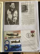 WW2 BOB fighter pilots Raymond Duke-Woolley 23 sqn signed 50th ann BOB cover fixed with