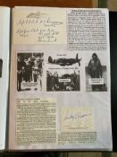 WW2 BOB fighter pilots Norman Ramsay 610 sqn and Stanley Norris 610 sqn signatures fixed with