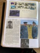 WW2 BOB fighter pilots Charles Brian Kingcombe 92 sqn signed 1965 BOB FDC plus Profile A4 print