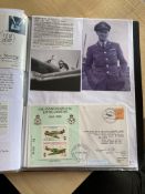 WW2 BOB fighter pilot Dennis Nichols 56 sqn signed 40th ann BOB cover fixed with biographies to A4