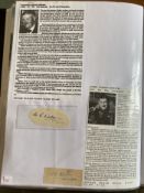 WW2 BOB fighter pilots Maurice Kinder 85 sqn and Athol McIntyre signatures fixed with biography to
