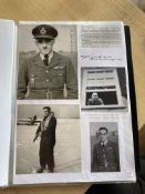 WW2 BOB fighter pilot Karl Mrazek 43 sqn signature and signed photo fixed with biographies to A4