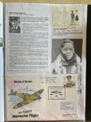 WW2 BOB fighter pilots William Middlemiss 235 sqn signature plus Robert Beardsley 610 sqn signed