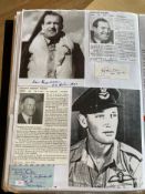 WW2 BOB fighter pilots Kenneth Holden 616 sqn, Walter Fenton 601 sqn signatures fixed with