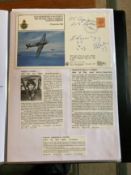WW2 BOB fighter pilots Ernest Cassidy 25 sqn, Frederick Perkin 600 sqn, Sydney Cooper 253 sqn signed