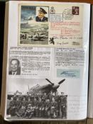 WW2 BOB fighter pilots Ferdinand Baraldi 609 sqn and John Bisdee 609 sqn signed Lord Douglas cover