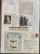 WW2 BOB fighter pilots Kenneth McGlashan 245 sqn signature and signed 40th ann BOB cover plus
