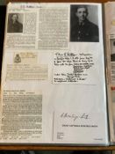 WW2 BOB fighter pilots Clive Hilken 74 sqn and Arthur Montagu-Smith 264 sqn signatures fixed with
