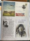 WW2 BOB fighter pilots John Ellacombe 151 sqn and Robert Mowat 248 sqn signed BOB cover and