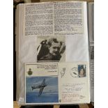 WW2 BOB fighter pilot Desmond Fopp 17 sqn signed 40th ann BOB cover fixed with biographies to A4