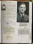 WW2 BOB fighter pilots John Hart 54 sqn and Thomas Parker 79 sqn signatures fixed with biography